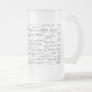 Räcka skriftliga Mathlikställande // Frostat Ölglas