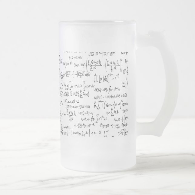 Räcka skriftliga Mathlikställande // Frostat Ölglas (Höger)