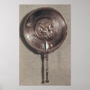 Räcka spegeln som visar Leda och svanen Poster
