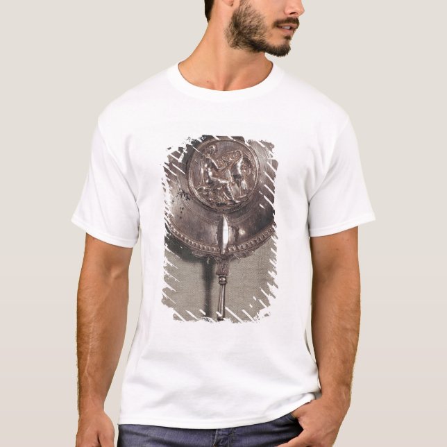 Räcka spegeln som visar Leda och svanen Tee Shirt (Framsida)