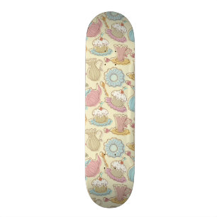 Räcka teckningdiskSilhouettes Old School Skateboard Bräda 21,6 Cm