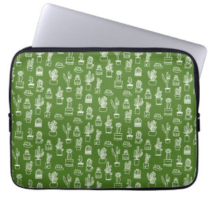 Räcka teckningkaktusCollage Laptop Fodral