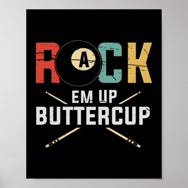 Racka upp Buttercup Bassäng Player-annonser Poster (Framsidan)