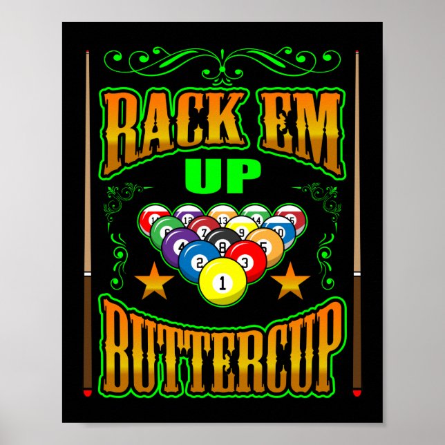 Racka upp Buttercup Bassäng Player-annonser Poster (Framsidan)