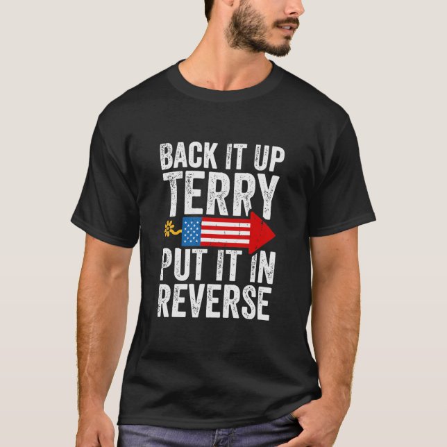 Racka upp Terry och lägg det i motsatt riktning T Shirt (Framsida)