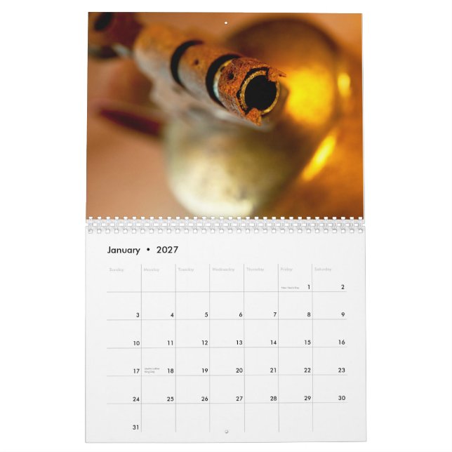 Räcka utskrivavna kalendern för verktyg kalender (Jan 2027)