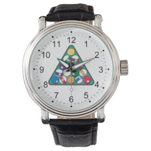 Racked Billiardbollar Armbandsur