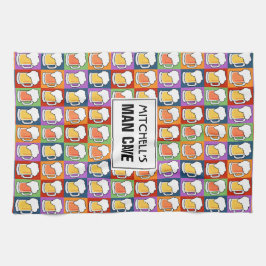 Räcker beställnings- text för ÖLpopkonst handduken Kökshandduk