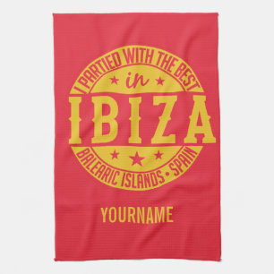 Räcker den beställnings- monogramen för IBIZA Kökshandduk