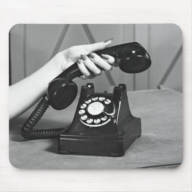 Räcker det övre mobila slutet för kvinnaplockning musmatta (Framsidan)