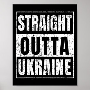 Räcker direkt från Ukraina Född i Ukraina Poster