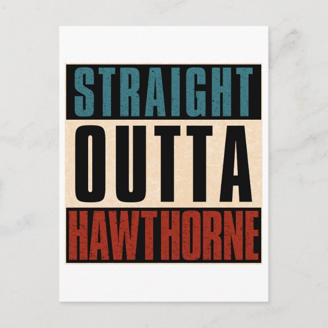 Räcker från Hawthorne Kalifornien CA Vykort (Framsida)