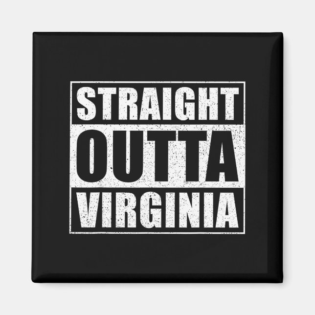 Räcker från Virginia - Roligt Usa Virginia  Magnet (Framsidan)