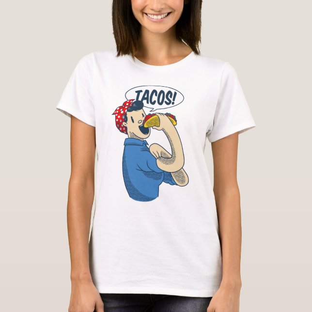 Räcker kärran taco cinco de mayo t shirt (Framsida)