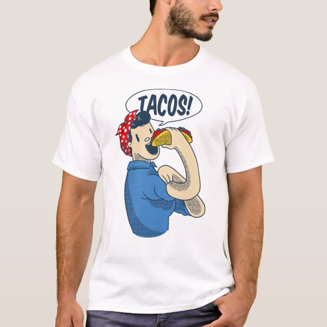 Räcker kärran taco cinco de mayo t shirt (Framsida)