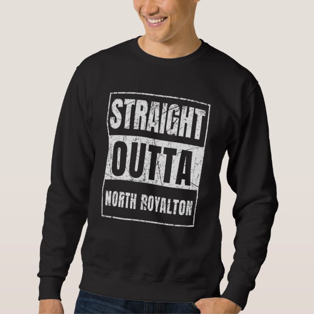 Räcker rakt från North Royalton Ohio Lång Ärmad Tröja (Framsida)