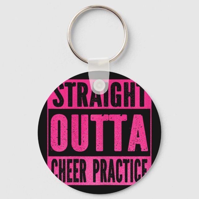Räcker rakt ut från Cheer-övningar Cheerleading Fl Nyckelring (Framsida)