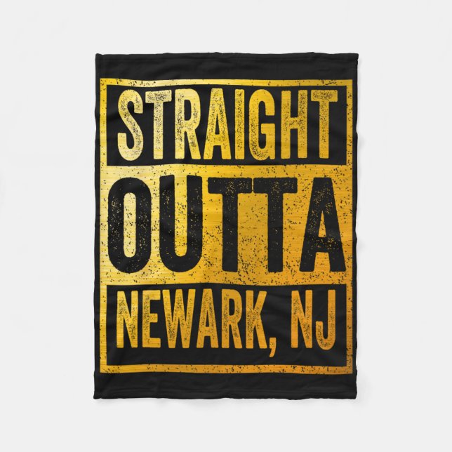 Räcker rakt ut från Newark New Jersey Fleecefilt (Framsidan)