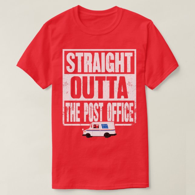 Räcker rakt ut från posten t shirt (Design framsida)