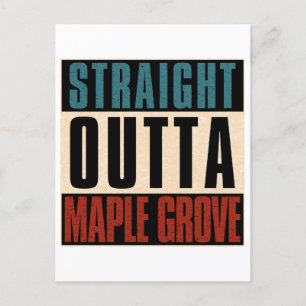 Räcker rakt ut Maple Grove Minnesota MN Vykort