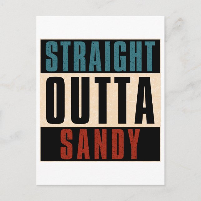 Räcker rakt ut Sandy Utah UT Vykort (Framsida)