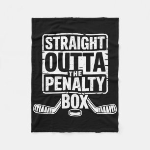 Räcker Rakt Ut Ur Straffboxen Hockeyspelare Fleecefilt