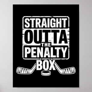 Räcker Rakt Ut Ur Utvisningsbåset Hockeyspelare  Poster