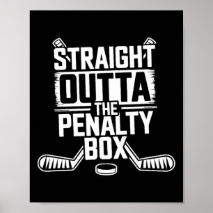 Räcker rakt ut ur utvisningsbåset - ishockeyspelar poster