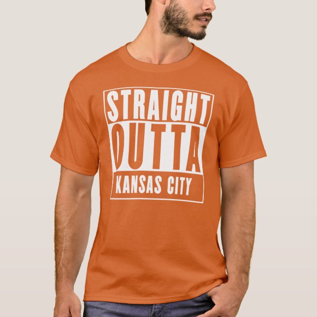 Räcker rätt ut från Kansas City 1 T Shirt (Framsida)