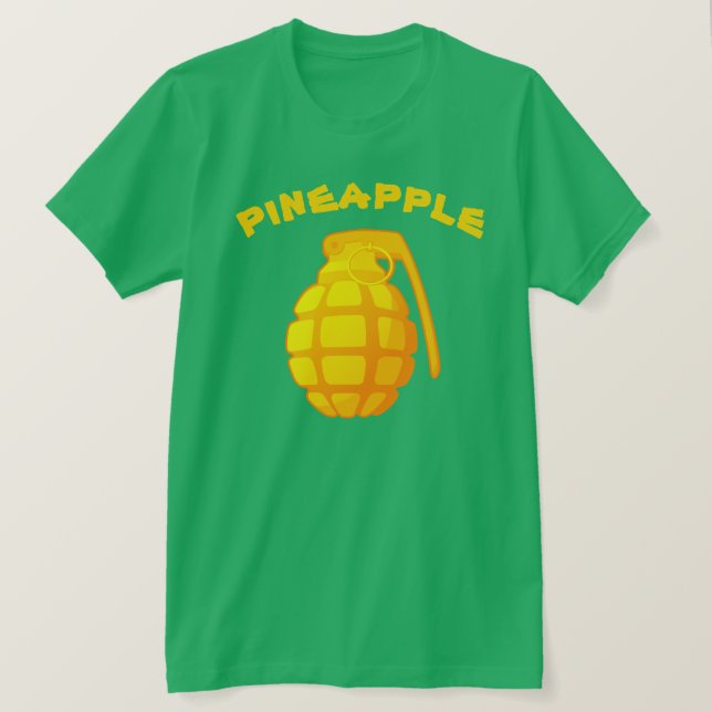 Räcker Satirical ananas för hötorgskonsten T Shirt (Design framsida)