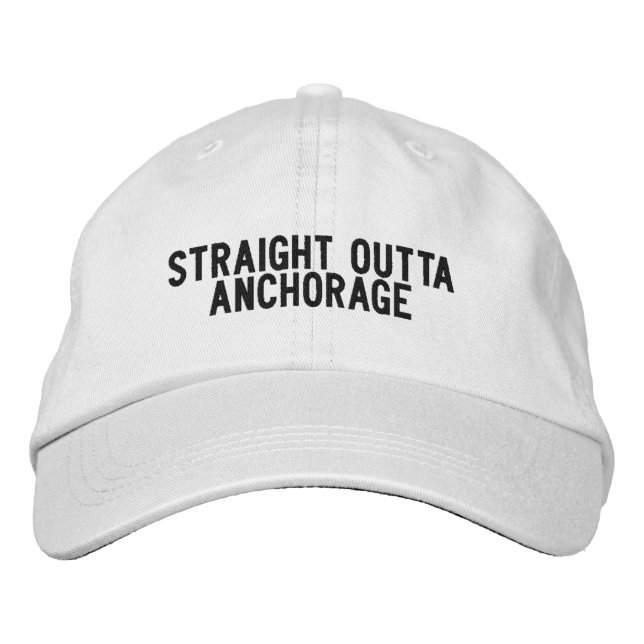 Räcker Ut Från Anchorge Alaska Hatt Broderad Keps (Framsida)
