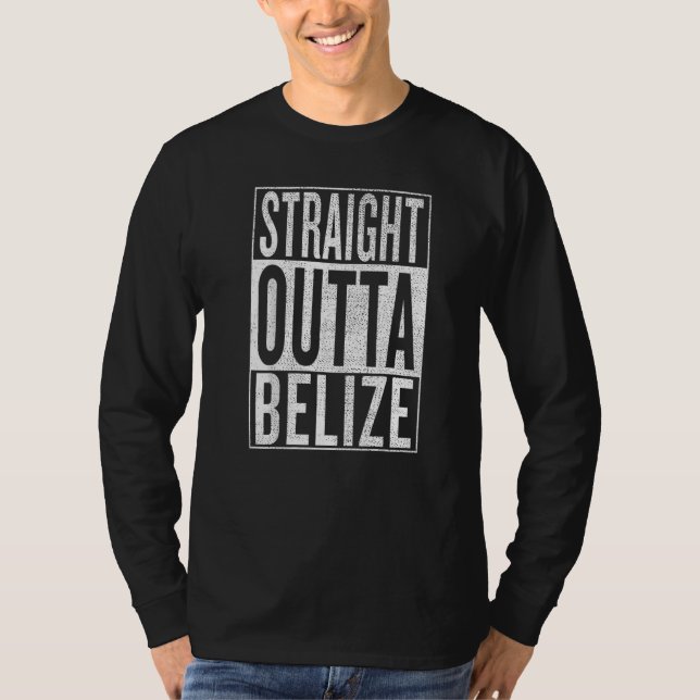 Räcker ut från Belize Bra Resa & Idé   T Shirt (Framsida)