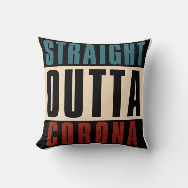 Räcker ut från Corona Kalifornien CA Kudde (Framsida)