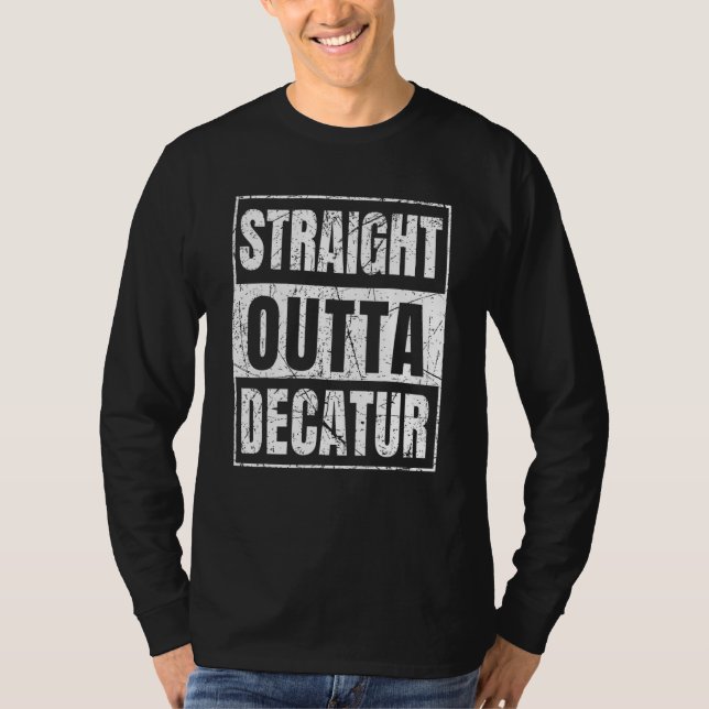 Räcker ut från Decatur Illinois State T Shirt (Framsida)