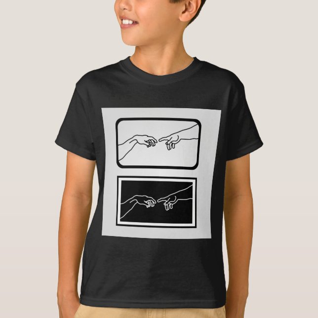 Räcker visningen skapelsen av Adam Tee Shirt (Framsida)