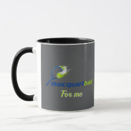 Racket Ball Logotyp Mugg – Sportig Energikopp