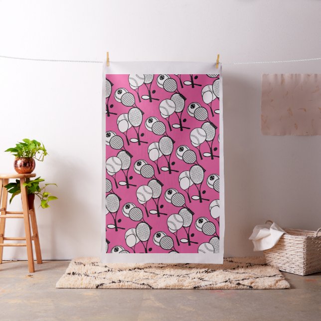 Racket för tennisspelareflickarosor tyg (In Situ)