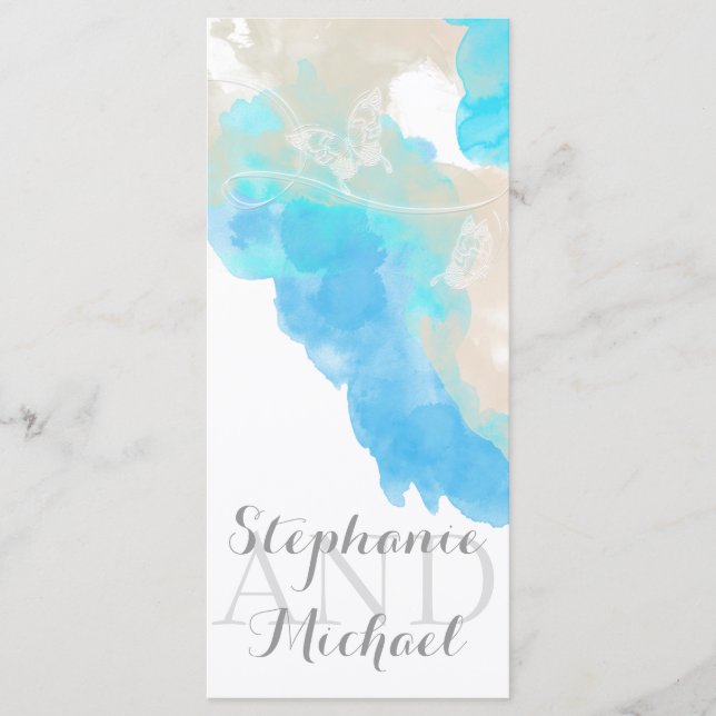 Racket för vattenfärgsfjäril Ocean Shore Program (Framsida)