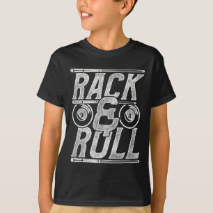Racket och rullen på Bassäng Billiard Snooker Play T Shirt