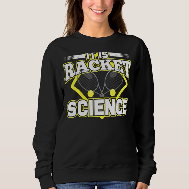 Racket Science Humor, citat för Idrottsman Scienti T Shirt (Framsida)
