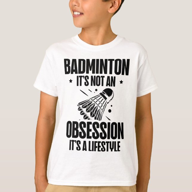 Racket Scientist Shuttle Badminton Player T Shirt (Framsida)