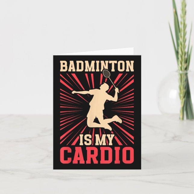 Racket Shuttle Badminton är min Cardio Birdie Kort (Framsida)