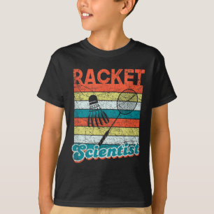 Racketforskare Rollig Badmintonspelare Shuttle Sc T Shirt
