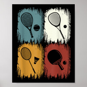 Racketlon, Turneringssport Med 4 Discipliner Poster