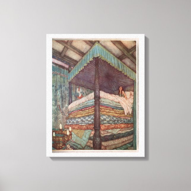Rackham Fairytal Canvas Princess och Pea (Framsida)