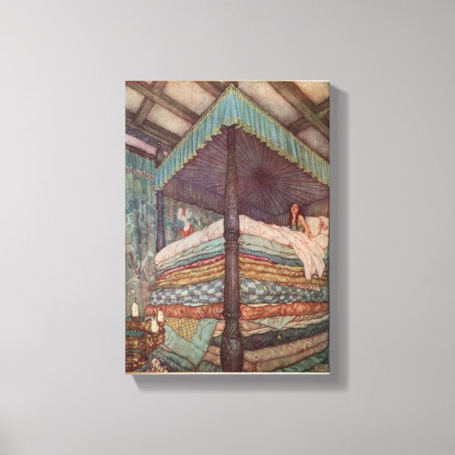 Rackham Fairytal Canvas Princess och Pea (Framsida)