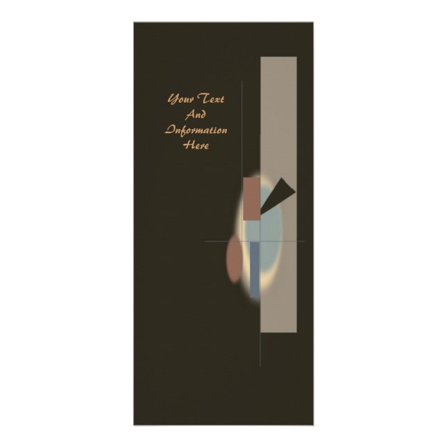 Rackkort för abstrakt Art Reklamkort (Framsidan)