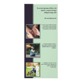 Rackkort för åldras Home Care Services Reklamkort