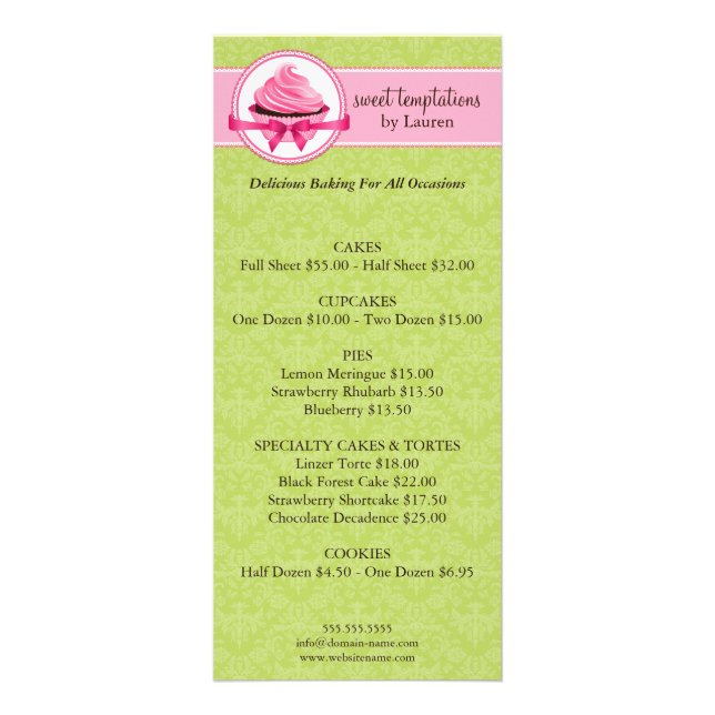 Rackkort för butiker reklamkort (Framsidan)