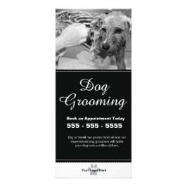 Rackkort för hund-grooming - anpassningsbart reklamkort